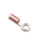 Heavy Duty Insulated Ring Tongue Terminals Defy Nuclear Radiation Using Dense Copper Build 22 To 18 Awg Wire Range measuring 0.31 by 0.91 inches