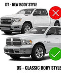 Dodge Ram 1500 2500 3500 09-22 5.7L Hemi Exhaust Manifold Kit not compatible with 2019+ DT models, compatible with DS classic style.
