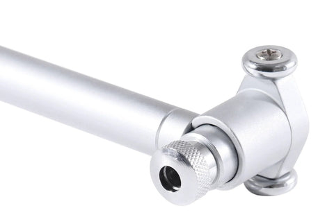 Dial bore gauge close-up showing knurled adjustment collar and 6-inch stem.