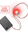 Top Shelf 2 Pack 4.5V Three Aa Battery Cases With Durable Flip Covers And No Hassle On Off Switch Featuring Pre Tinned Solder Seal Wire Leads for quick plug and play.