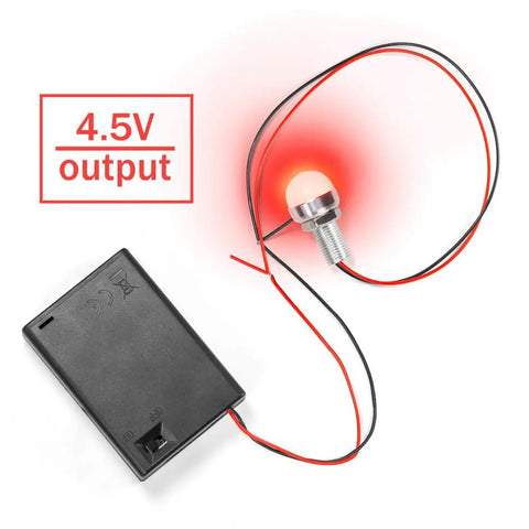 Top Shelf 2 Pack 4.5V Three Aa Battery Cases With Durable Flip Covers And No Hassle On Off Switch Featuring Pre Tinned Solder Seal Wire Leads for quick plug and play.