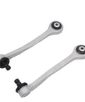 Two control arms from 16 Piece Control Arm With Ball Joint And Bushing Stabilizer Link Tie Rod Kit For A8 D4 Models 2009 To 2018