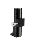 Motorized Rotary Positioning Stage With Long Stroke Fine Tuning Sliding Table showing vertical adjustment mechanism.