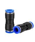 Straight Push To Connect Pneumatic Fittings 4mm Tube OD Quick Release Air Line Hose Kit Set Ten Pieces High Pressure Resistant