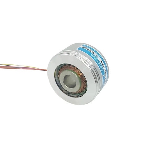 Rotary Resolver Built In Split Type TS2640N321E64 For Industrial Automation High Precision Angle Sensor With Durable Construction Easy Mount Rugged Wide Voltage Range Fast Signal Output Pro Grade For Robotics And Machinery Controls, silver wired unit