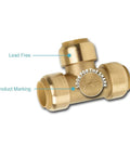SharkBite 1/2 in PRV boiler feed valve, brass push-to-connect, lead-free with Shark branding