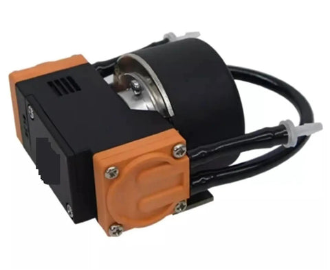 HLVP8-B24-2-S Heavy Duty Vacuum Pump with black and orange durable casing for industrial mechanical projects.