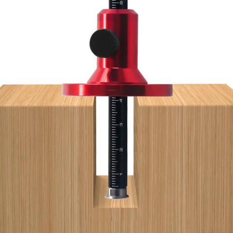 No Fuss Aluminum Wheel Marking Gauge With Quick Knurled Dial And Dual Scale Markings Pro Woodworking Mortise Scribing Tool Smooth Furniture Layout Instrument Built Tough For Daily Bench Use Rock Solid Precision