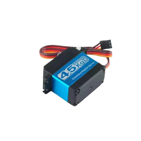 Badass High Torque 45kg Cm Coreless Digital Servo Metal Motor with 7.4 Volt for RC robots and Baja cars, waterproof IP66.