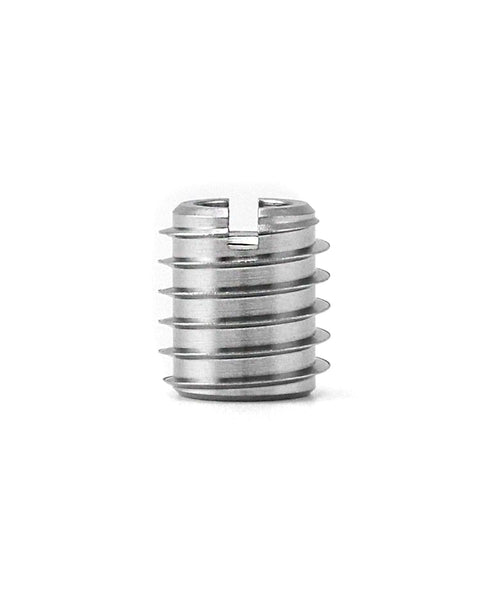 Stainless Steel Threaded Wood Insert 1/4-20 Internal Threads 5/8 Inch Long 20 Pack For Hardwoods Softwoods Plywood And Composites