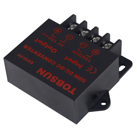 Two Pack 12V To 5V Step Down Converter 5V 10A 50W Power Supply Module For Automotive And 12V And 24V Systems With Auto Protection