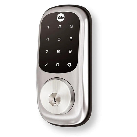 Ditch Your Cluttered Keychain And Lock In Serious Security With This Sleek Satin Nickel Digital Deadbolt Featuring A Crisp Touchscreen Keypad For Zero Sweat Keyless Entry Built In Auto Lock And Includes A Sturdy Backup Key For Total Peace Of Mind Daily