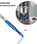 6 Piece Drill And Tap Bit Set With Nano Blue Coating for quick drilling tapping deburring and countersinking in metal