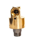 Heavy Duty 3 Inch Rotating Joint 360 Degree Swivel Brass Connector For Water Air Oil Spray Universal Coupling With Left Thread Ideal No Fuss Installation For Garden Hose Home Shop Industrial Use, brass fitting