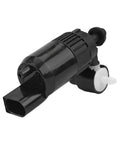 Top Notch Front Windshield Washer Fluid Pump For Chevy Bolt Euv Suburban Tahoe Durable Electric Replacement Motor view from side showing connectors.