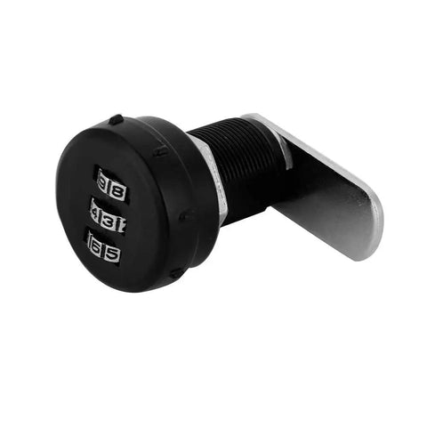 Close-up of 3 Digit Combination Cam Lock Zinc Alloy Cabinet Lock No Screw Needed Easy Install For Tool Boxes and Drawers