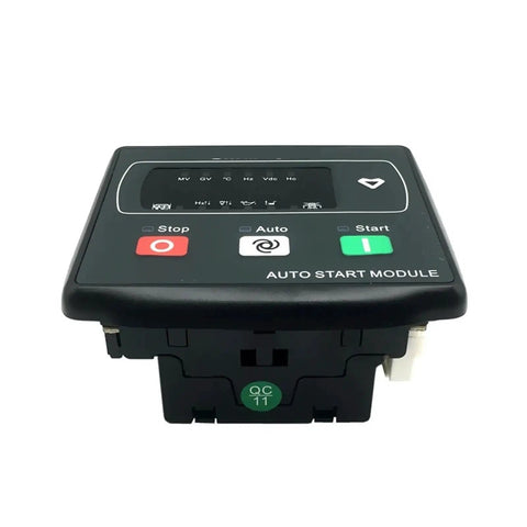 Genny Controller Auto Start Stop ATS Switching Panel For Gasoline Generators Phase Angle Controller Easy Install Durable Electronic Switchgear For Backup Power Generator Set Accessory 1 Piece, black auto start module