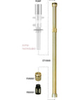 Beefy Heavy Duty Oil Transfer Pump Extension Tube 30 Inch Shaft 42 Millimeter Diameter with accessories