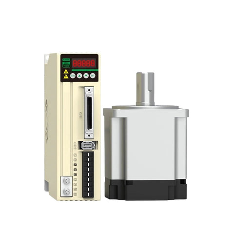 Beefy 80mm Servo Motor Kit With 750W 220V AC Driver Two Point Four Nm Torque Encoder With 17 Bit High Precision RS485 Interface