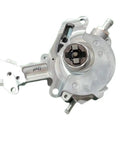Heavy Duty Dual Automotive Vacuum Pump Assembly With Rock Solid Silver Build For Reliable Fluid Transfer Compact Industrial Setup Featuring Top Shelf Durability And Smooth Operation close-up of the pump showing silver finish and connection ports.