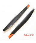 Killer Propeller Blade Gasket Replacement Parts For Agriculture Drone Models Vibration Dampening Kit shown from above with black blades and orange tip.