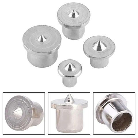Pro Grade Dowel Center Point Set For Accurate Tenon Joint Alignment In Woodworking 6mm 8mm 10mm 12mm Steel Hole Locators displayed
