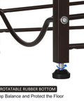 Detail of rotatable rubber bottom of the Five Tier Water Jug Rack for Five Gallon Jugs Heavy Duty Steel Bottle Organizer Shelf