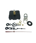 Battery Clock Movement Replacement Kit With 1 Inch Shaft For 5 By 8 Inch Dial, showing parts and hands for DIY assembly