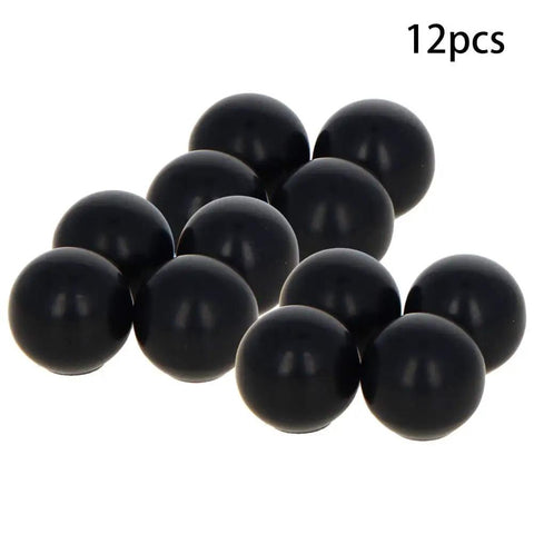 12-piece 16mm Ball Knob Set With Female Thread, Easy Install, 5mm Hole, For Cabinet, Drawer, And Passage Door, Bakelite Black Circle Design