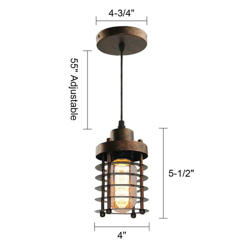 Three Pack Rustic Pendant Lights With Mini Metal Cage Shades In Bronze Finish Industrial Vibe Edison Style Hanging Fixtures For Kitchen Island Bar Foyer With Easy Hardwire Install