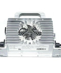Pro Grade IP67 Waterproof 72V Battery Charger 30A 20S top view with cooling fins and fan, designed for LiFePO4 LiIon batteries.