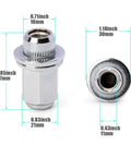 1 Pc Chrome Lug Nut 12x1.5 Socket Fits Toyota Lexus Scion Pontiac Wheel Gear Repair Kit 90942 01058 Perfect Match And Reliable Ride chrome lug nut, 18mm top