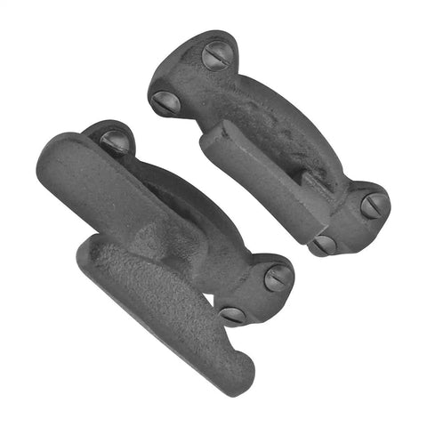 2 Inch Black Wrought Iron Door Latch Lock Antique Style Slide Latch For Cabinets Windows Or Cupboards Rust Resistant