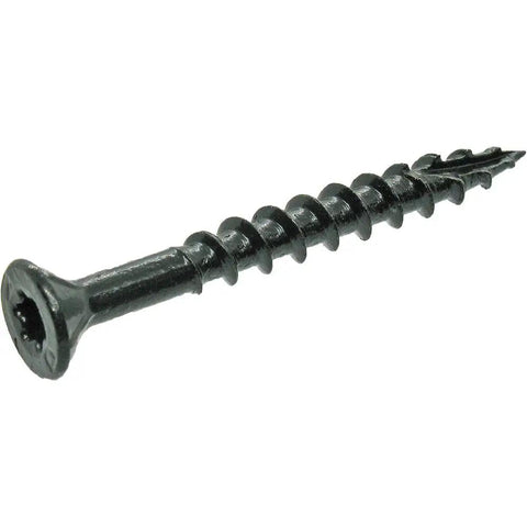 PrimeGuard Plus Exterior Deck Screws Size Eight For Wood To Wood Fastening One And Five Eighths Inch Self Starting Type Seventeen Point