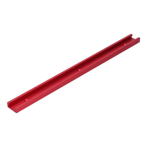 Red Aluminum Miter Track 400mm T Slot Guide Rail For Table Saws Milling Machines Band Saws Pro Grade Precision Fit Easy Install