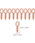 Measuring diagram of rings from Pro-Grade 200-Piece Dent Puller Repair Tool Kit for Auto Body Panels and Sheet Metal.