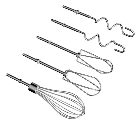 Attachments for Six Speed Easy Storage Hand Mixer With Five Attachments And Case No Fuss Cleanup Lightweight Ergonomic Design