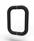 Back To Back Glass Shower Door Handle For 1/4 To 1/2 Inch Thick Glass, Matte Black 304 Stainless Steel 6 Inch Pull