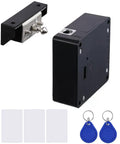 RFID Cabinet Lock With USB Cable Hidden DIY Lock For Wooden Cabinets Drawers Lockers Cupboards And Gun Boxes Includes 5 Key Cards Fobs