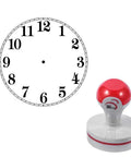 Zero Fuss Self Inking Craft Stamp Showing A Vintage Blank Clock Dial Design For Scrapbooking And Journal Projects That Amps Up Your Creative Flow With Super Clean Prints Every Time.