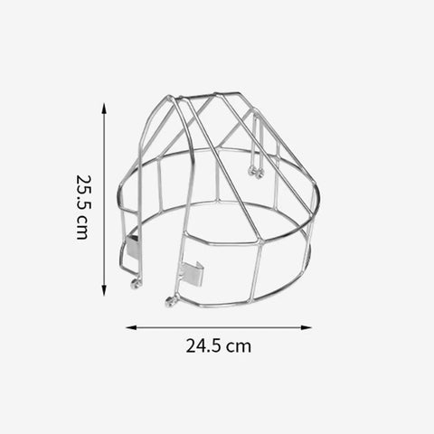 Outboard Propeller Guard Cover And Stainless Steel Mesh Safety Cage For Boats 6 HP Motors Easy Install, dimensions 25.5x24.5 cm