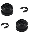 Shift Linkage Bushing Kit For Dodge Ram 1500 2500 3500, 2 Pc Shifter Cable Bushing With E Clips, black plastic parts