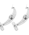 Two Cabinet Door Support Arm Stop Hinge With Nickel Plated Iron Easy Install No Fuss Stable Hold For Kitchen Cabinets And Furniture Doors