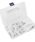 12 Size Stainless Steel Clevis Pin Set 44 Pack Assortment Kit For Car Repair And Hardware Projects With Single Hole Flat Round Pins