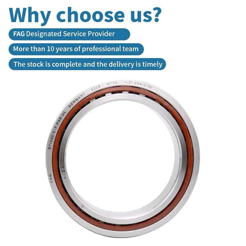Ultra Precision Angular Contact Ball Bearing B71940 E T P4S German Crafted with steel and red rubber sealing for spindles.