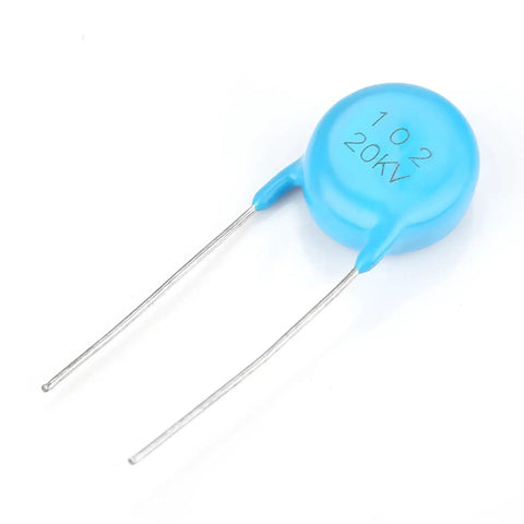 High Voltage Ceramic Disc Capacitors Set 20 Kv 1000 Pf Pro Grade HV Cap Kit For Uhf Instruments X Ray Machines And Electrostatic Generators Five Pieces Ships Worldwide, blue ceramic disc capacitor