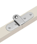 Heavy Duty 2 Pair 180 Degree Rotating Concealed Door Hinges Built From Tough Metal With Bonus Screws Included mounted on cabinet frame