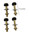 Heavy Duty Split Toilet Tank Fastener Kit With Rustproof Gasket And Secure Seal For Split Toilet Systems General Mounting Hardware Built Tough And DIY Friendly Replacement Parts, 7.1cm bolts