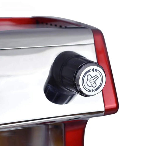 Close-up of stainless steel brew head on Italian Double Head Espresso Machine For Home And Pro Use, Pro Grade, 3000W