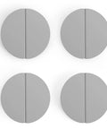 Dark Grey Two And A Half Inch Drawer Pulls Set Of Eight Handles Four Pairs Semicircle Half Moon Cabinet Pulls With Screws For Kitchen Cupboards